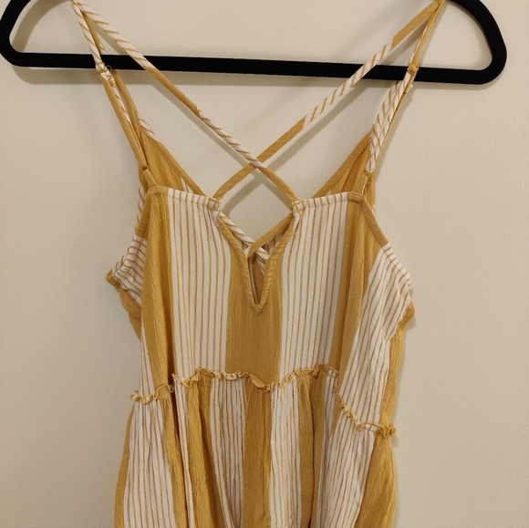 American Eagle Striped Peplum Wrap Tank - Picture 2 of 3